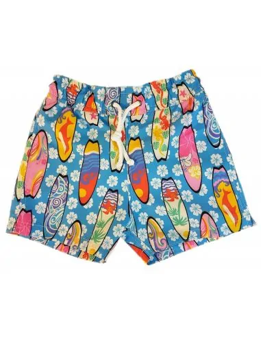 Short de plage Bora Bora motif Surf comme papa