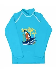 Tee-shirt anti uv garçon manches longues Bora Bora