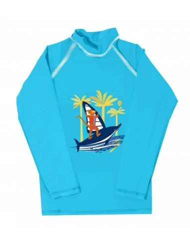 Tee-shirt anti uv garçon manches longues Bora Bora