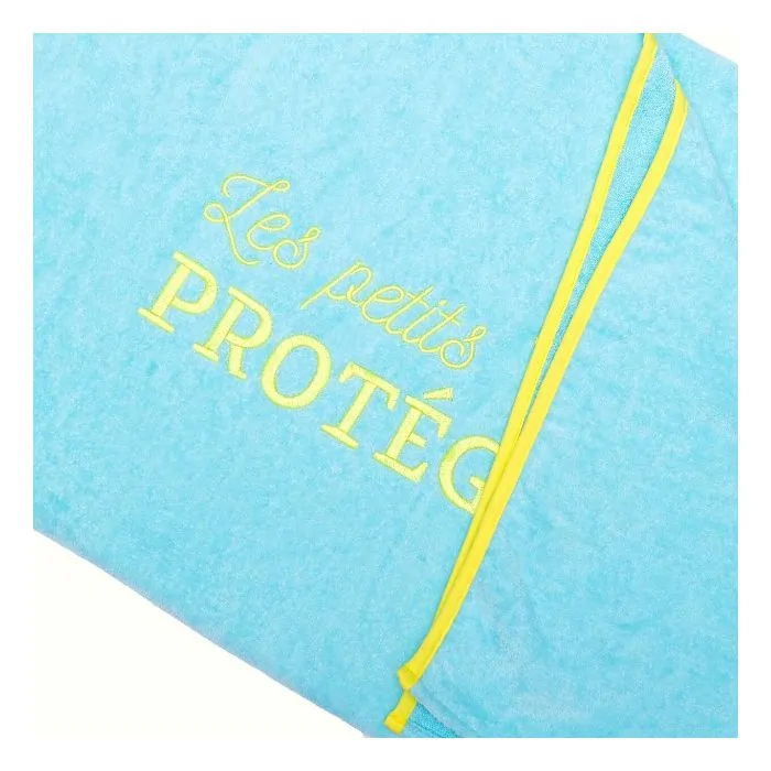 Serviette de plage XL turquoise Les Petits Protégés confort et douceur