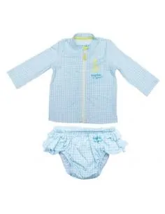 Ensemble anti-UV gilet et maillot de bain bébé. 2