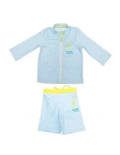 Ensemble anti-UV gilet et short de plage pour bébé. 2