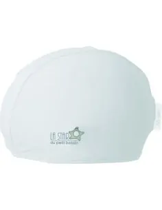 Bonnet de bain bébé en tissu 0-3 ans blanc uni