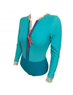 Maillot anti UV une pièce manches longues Caraibi Made4sun